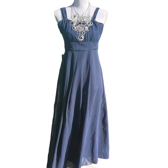 Chiffon Dress - Navy - size 14 - Picture 5 of 15